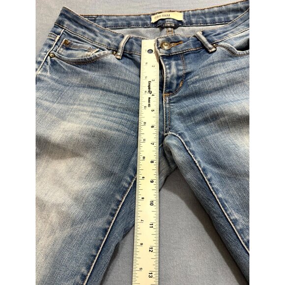 Vintage Garage Denim Womens Mom Jeans Low Rise Stretch Slim Fit BLue Size W30 - Picture 4 of 9